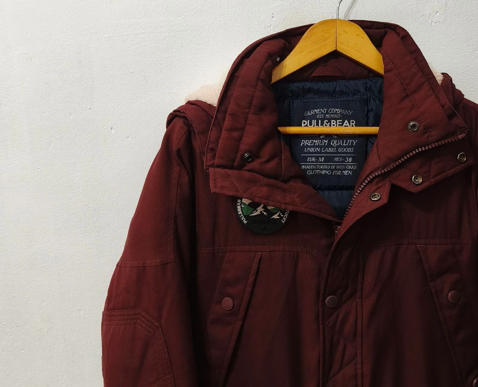 Bordeaux Pull&Bear men's jacket Size M – photo 5